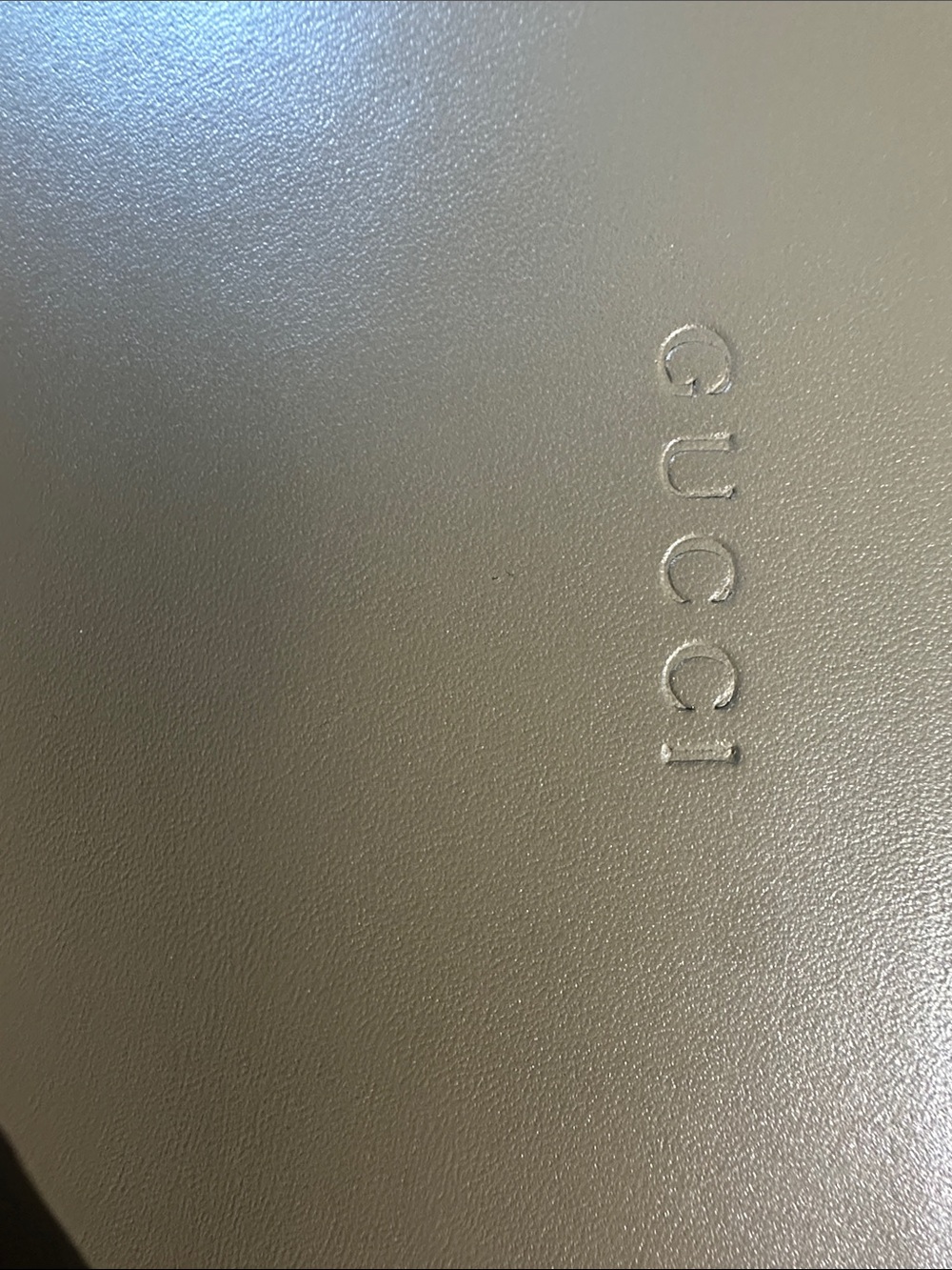 Gucci Taupe Leather Bamboo-Handle Satchel with Navy & Red Strap - Picture 14 of 16